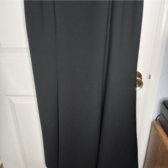 Michaelangelo 14 Black Beaded Embroidered Sleeveless Lined Party Maxi Dress. - Picture 5 of 10